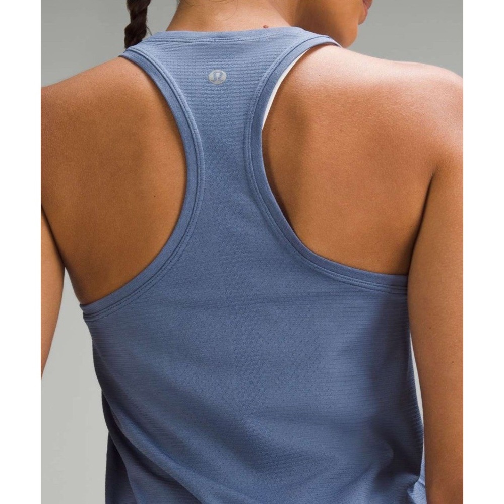Lululemon Swiftly Tech Racerback Race Length Size 20 Oasis Blue NWT - Picture 3 of 3